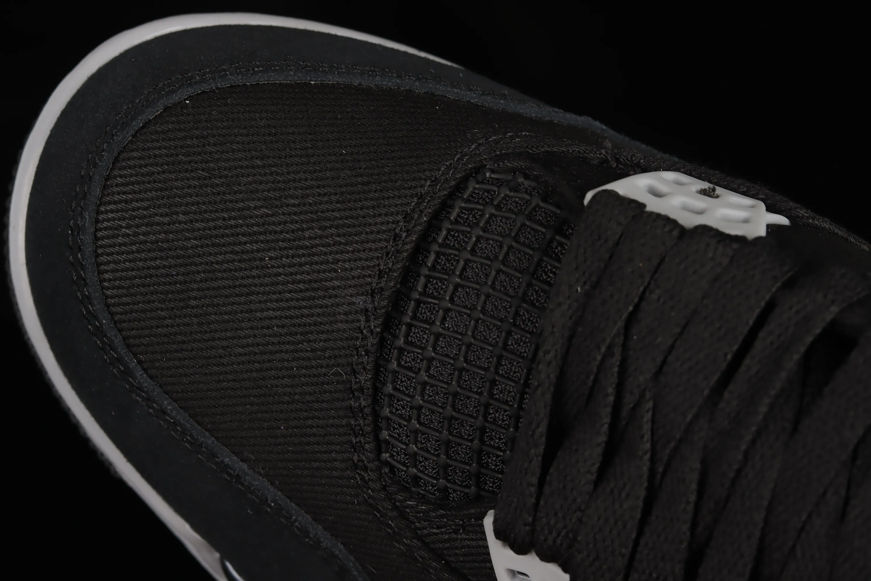All categories Air Jordan Jordan series basketball shoes Air Jordan 4 Air Jordan 4 Retro "Olive Canvas" AJ4 Joe 4 black and gray denim DH7138-006
